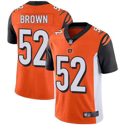 Cincinnati Bengals Limited Orange Men Preston Brown Alternate Jersey NFL Footballl #52 Vapor Untouchable